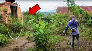 Cutting the Overgrown Grass of an Abandoned House - A Creepy Discovery Hidden in the Weeds|Clean Up