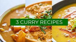 3 easy plantbased Curry Recipes to SPICE UP YOUR WEEK!