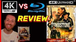 TOMBSTONE 4K UltraHD SteelBook Review Exclusive 4K vs Blu Ray Image Comparison & Unboxing Val Kilmer