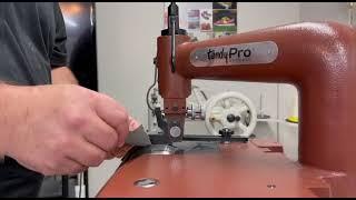 TandyPro® by Leather Machine Co. NP4 Skiving Machine Demo with Dank & Co.