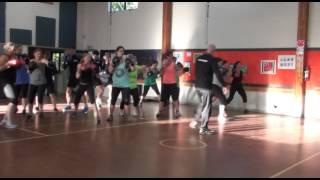 Kman McEvoy founder of the  Max Fitness Business College teaches a full Boxercise Class