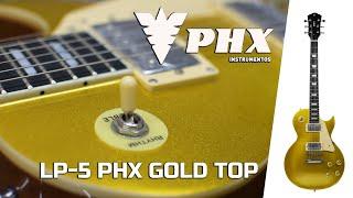 Guitarra Phx Lp-5 GD Studio Dourada Gold Top