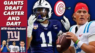 Giants Draft Abdul Carter + Jaxson Dart Day 1 Reaction
