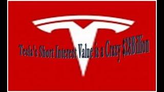 Tesla's Short Interest Now Stands at $28B and some Fraction: The Highest Ever!!