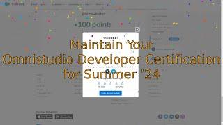 Maintain Your Omnistudio Developer Certification for Summer ’24