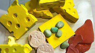 Cheese board  crunchy ASMR gym chalk  satisfying  colourful