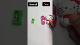 normal vs cute stationery , back to school shopping 2024, stationery haul #shorts #tiktok