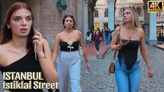 Istanbul Turkey Istiklal Street,Taksim Square 4K Walking Tour