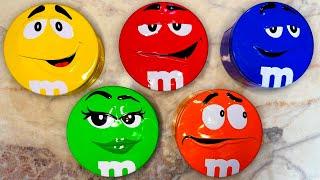 3 Minutes Satisfying with How to Unboxing Delicious M&M'S Candy From 5 Glossy Boxes ASMR