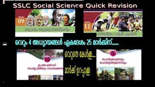 SSLC Social Science Quick revision 4 chapters for about 25 marks