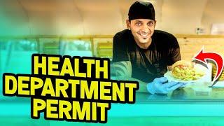 Filing a Temporary Food Permit Form from the Health Department!