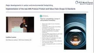 CYNTHIA CUMMIS (GHG PROTOCOL INITIATIVE/WRI) - NEW GHG PROTOCOL PRODUCT AND VALUE CHAIN STANDARDS