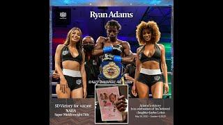 Ryan Adams the new NABA Super Middleweight Champion win a tribute to daughter Jaylee