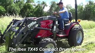 Ibex drum mower demonstration video