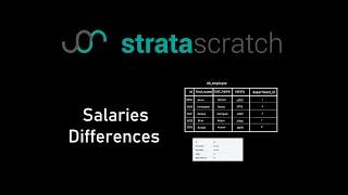 Salaries Differences - StrataScratch - SQL Solution