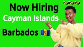 Cayman Island & Barbados Now Hiring  Salary $25-30 Per Hr Caregivers Domestic Helper Laundry Attndt