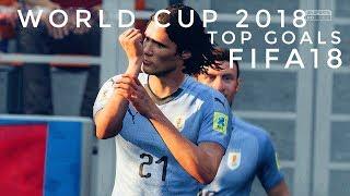 WORLD CUP 2018 TOP GOALS COMPILATION by PlayEnjoyScore (FIFA18, PS4 PRO)