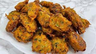Easy Pakora Ramadan Iftar Special  پکوره رمضانی با سبزیجات وآرد ساده