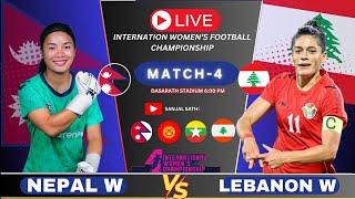 Women’s Football 2025: Nepal W vs Lebanon W | Match Preview & Predictions || LIVE
