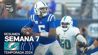 Miami Dolphins vs. Indianapolis Colts | Resumen en español | NFL Semana 7 - Highlights 2024