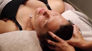 Scalp Massage and facial mask with relaxing music in the background
