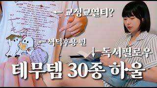 각종 독서템, 도서전룩, 좁은 공간 활용템, 거지같은 애착잠옷 보내주기....  │ 테무템 30종 하울