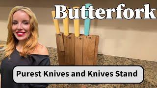 Butterfork Purest Knives and Knives Stand