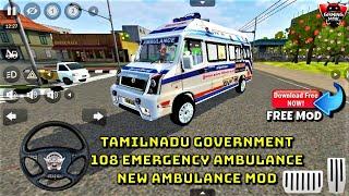 Bus Simulator Indonesia ~ 108 Emergency Ambulance Mod - TN Government - Android Gameplay FHD #374