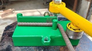 Amazing Homemade Bender Smart idea for bending flat bar round bar square bar