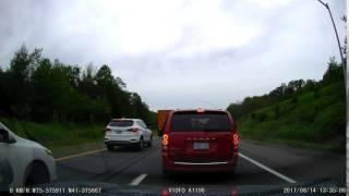 2017-08-14 - Dashcam - Stuck in traffic, guy blows past on shoulder (No Audio)