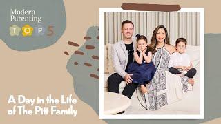 A Day in the Life of The Pitt Family | Modern Parenting