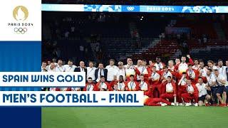 Spain win gold in men’s football after dramatic victory over hosts France | Paris 2024 highlights