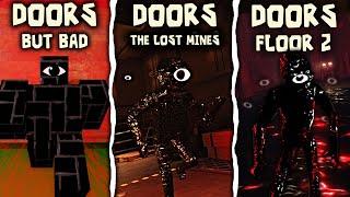 [ROBLOX] DOORS FLOOR 2 Vs Doors THE lost mines Vs Doors But Bad