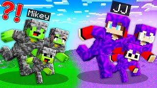 PORTAL ARMOR FAMILY Speedrunners vs BEDROCK ARMOR FAMILY Hunters : JJ vs Mikey in Minecraft Maizen!