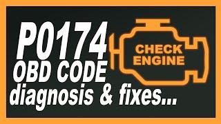 P0174 OBD-2 Code Too much air Car Diagnosis and Repair