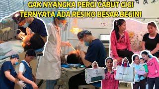 PERGI KE DOKTER GIGI & BAGI MAKANAN INDONESIA UNTUK KAK HENNY & KAK DIANA