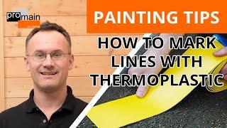 How To Mark Lines Using Thermoplastic | Thermoplastic Line Marking Rolls