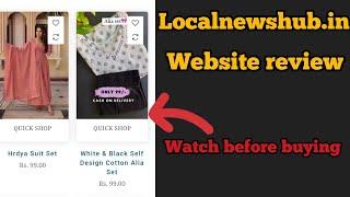 localnewshub.in website review || local news hub website ladies dress review