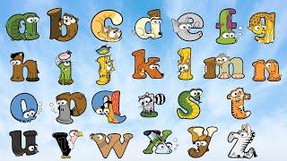 Alphabetimals abc para crianças | Aprenda o alfabeto animal letras maiúsculas e minúsculas