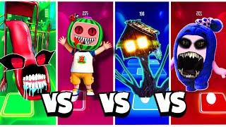 EXTRA SLIDE vs COCOMELON EXE vs HOUSE HEAD vs ODDBODS EXE | Tiles Hop EDM Rush !