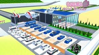 Sakura School Simulator  All Police Cars  And Blue  Cars Collection At The Sakura Music Club 