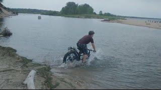 Fatbike Fording a River (Unsuccessfully)