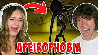 I Made My Girlfriend Play This Roblox Horror Game And She Cried... (Roblox Apeirophobia)