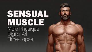 Sensual Pose Revealed: Mesmerizing Digital Art Time-Lapse in Rebelle 7