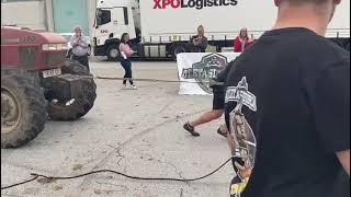 STRONGMAN ATLETAS DE FORÇA  Puxada Do Tractor - Cláudio Morteiro Roque +105kg Duelo De Titãs 2021