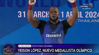 Yeison López consigue segunda medalla de plata para Colombia en París