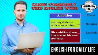 Master Everyday English Vocabulary | English for Daily Life | Understanding English Words [Part 2]