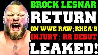 WWE News! WWE Royal Rumble Debut LEAKED! WWE TEASED Brock Lesnar Return On RAW! Rhea Ripley Injury!