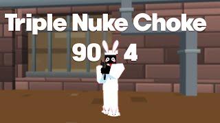 90 - 4 Triple Nuke Choke | Krunker Double Nuke Gameplay | Resolve