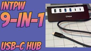 Add 8 ports to a single USB-C port and still charge your laptop | INTPW 9-in-1 USB-C Hub